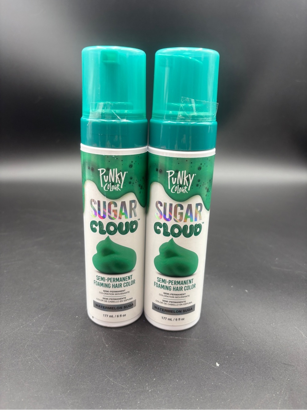2x Punky Colour SUGAR CLOUD Semi-Permanent Foaming Hair Color - Watermelon